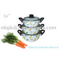 3 PCS Enamel Cookware Set